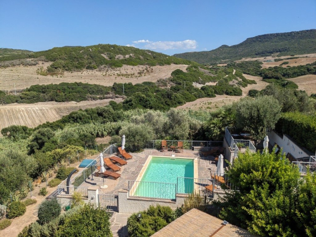 Panorama of the swimming pool
